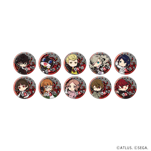 『ペルソナ5 ザ・ロイヤル』缶バッジ『ペルソナ5 ザ・ロイヤル』04/コンプリートセット(全10種)(POP Artイラスト)